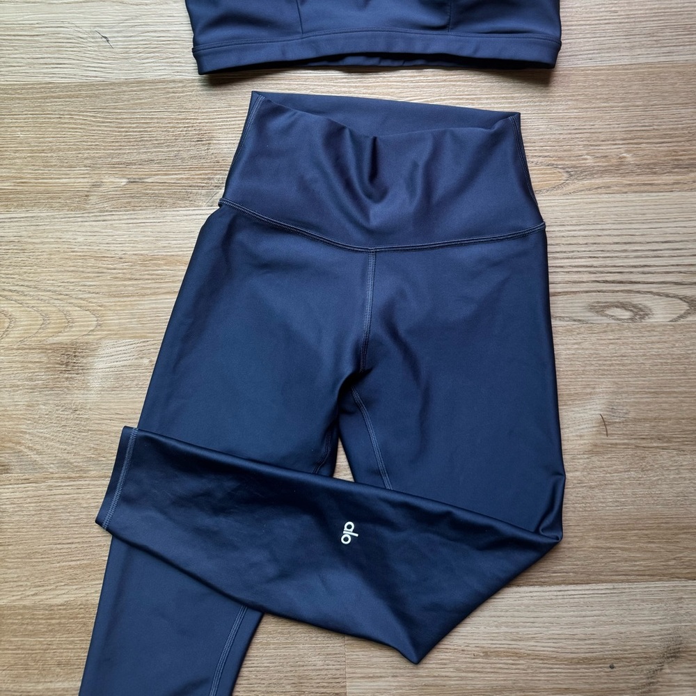 Navy 7/8 High Waist Airlift Legging - Alo Yoga